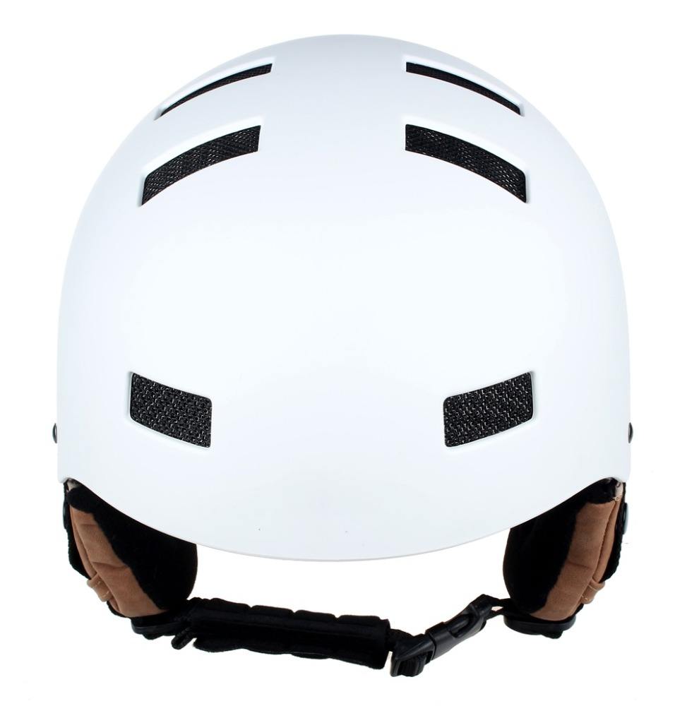 CE ASTM schützende ABS-Schale und EPS-Innenfutter für Ski- und Schneehelme mit Leder-Ohrenschützern