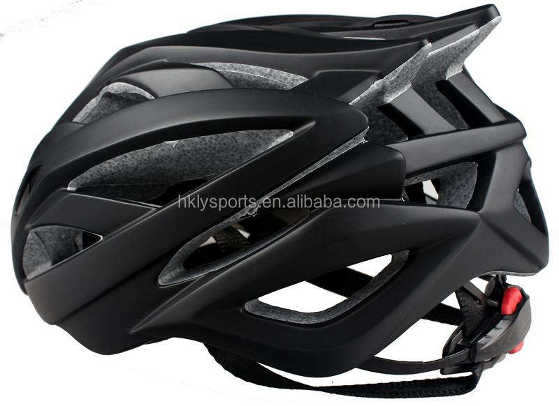 Shengtao Fabrikpreis ST938B In-Mold-Carbonfaser 1 Schicht PC + schwarzer EPS-Sportfahrrad-Sporthelm mit ITW-Schnalle