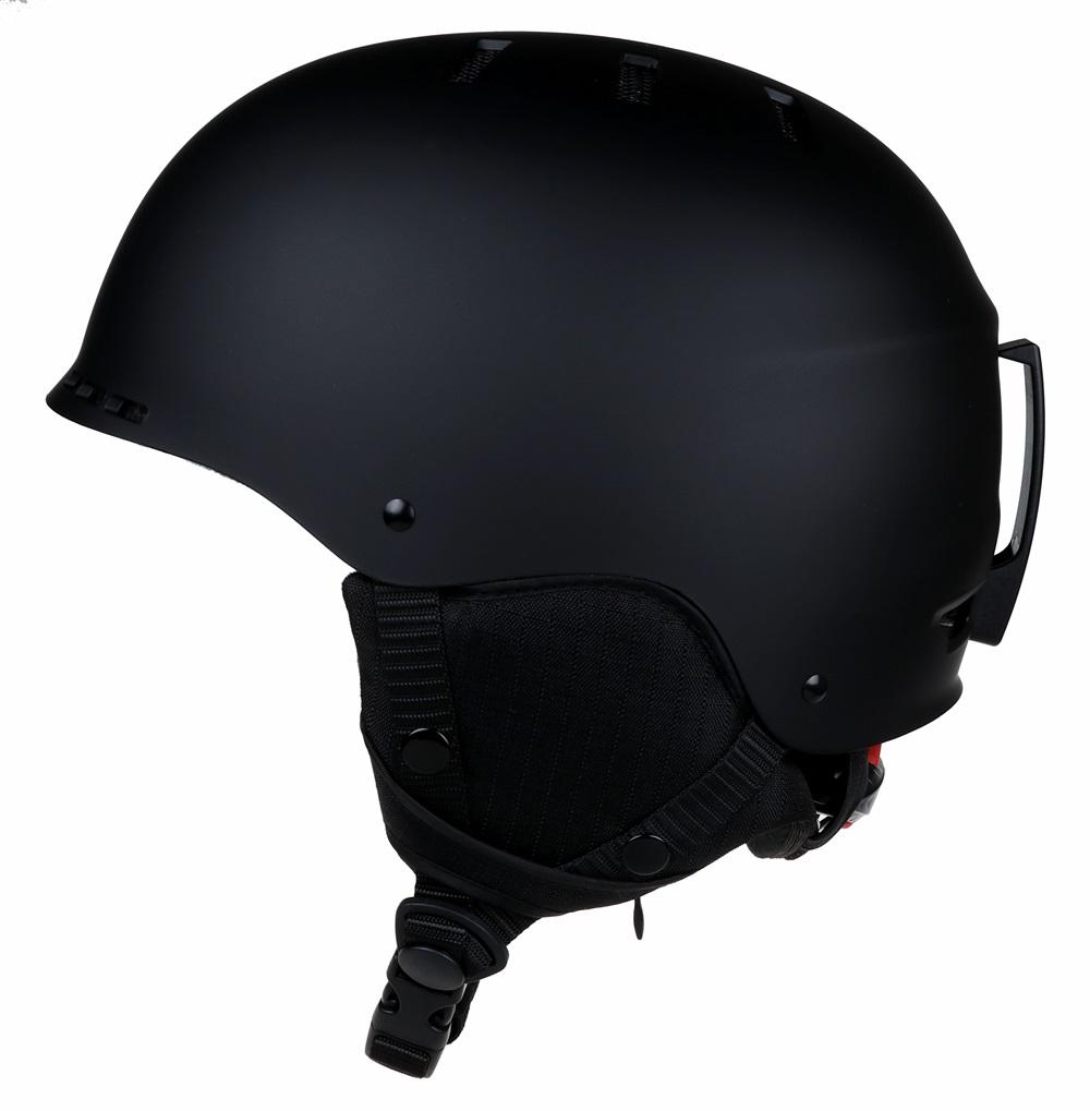 Neuer, modischer, OEM-verfügbarer ABS-Skihelm mit weichem Schutz und Mini-Visier