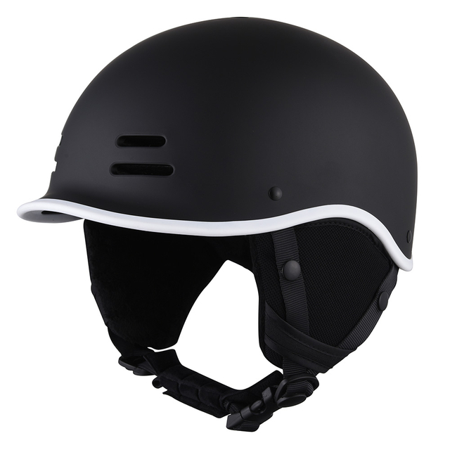 Großhandel CE zertifiziert erwachsener Skihelm Skiboard Sicherheit Elektrische Roller Skigafel Helm für Erwachsene Schwarz
