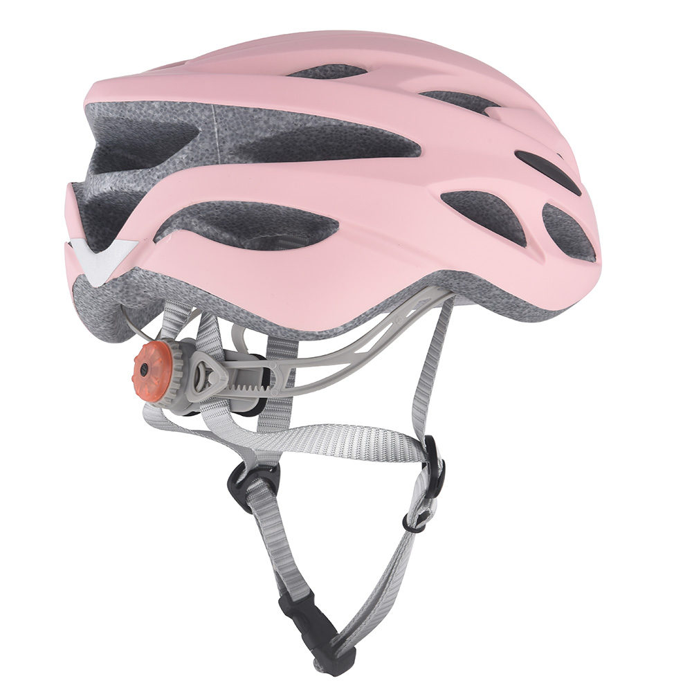 Zertifizierter Rennradhelm, anpassbarer Schaumstoff-Fahrradhelm für Erwachsene mit LED-Sicherheitslicht