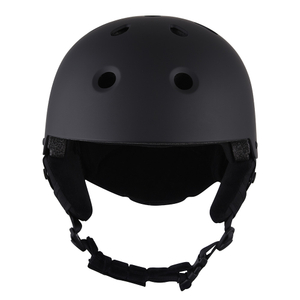 CE-Zertifizierung ABS-Shell-Schnee-Skihelm, schwarzer Helm-Ski