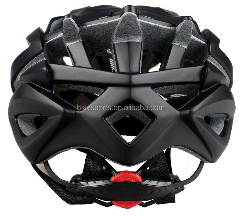 Shengtao Fabrikpreis ST938B In-Mold-Carbonfaser 1 Schicht PC + schwarzer EPS-Sportfahrrad-Sporthelm mit ITW-Schnalle