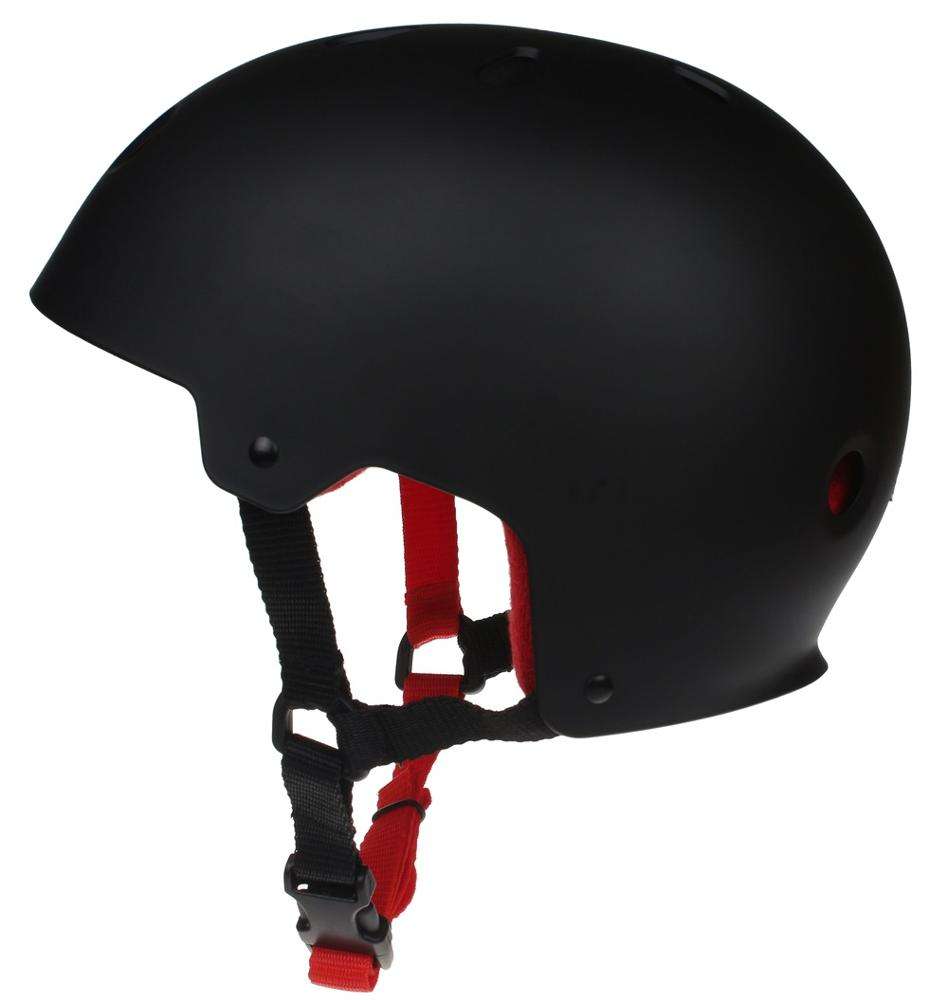 Klassisches schwarzes Skate-Helm-Design mit Sweat Saver Liner-Skateboard-Helm