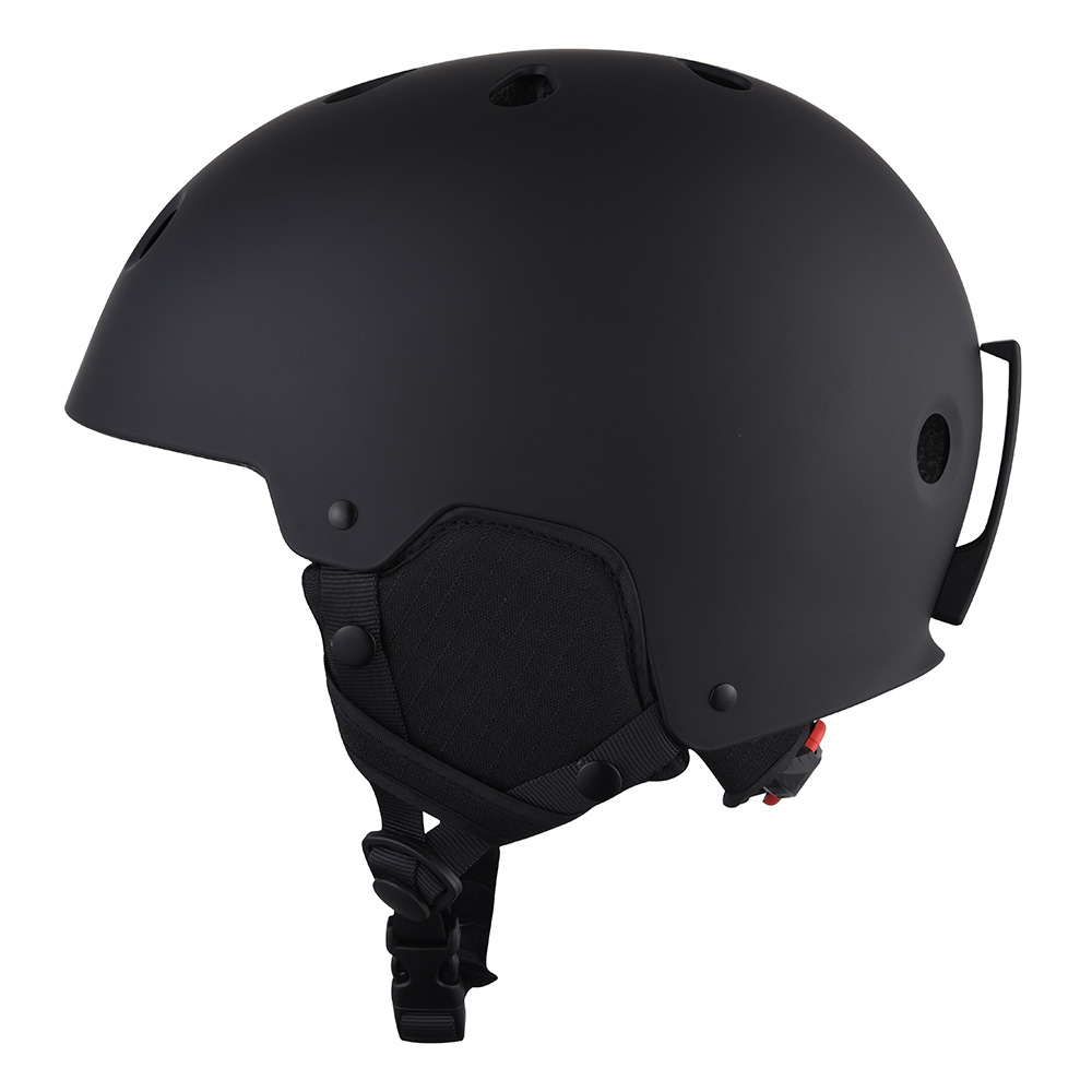 CE-Zertifizierung ABS-Shell-Schnee-Skihelm, schwarzer Helm-Ski