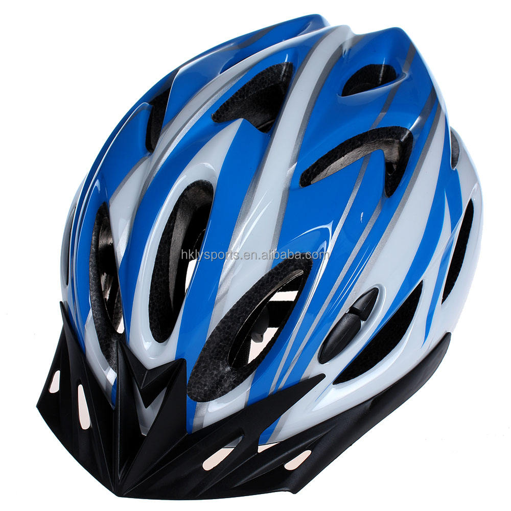In-Mold-Fahrradhelm, klassischer schwarzer Sicherheits-Fahrradhelm für Erwachsene mit Visier