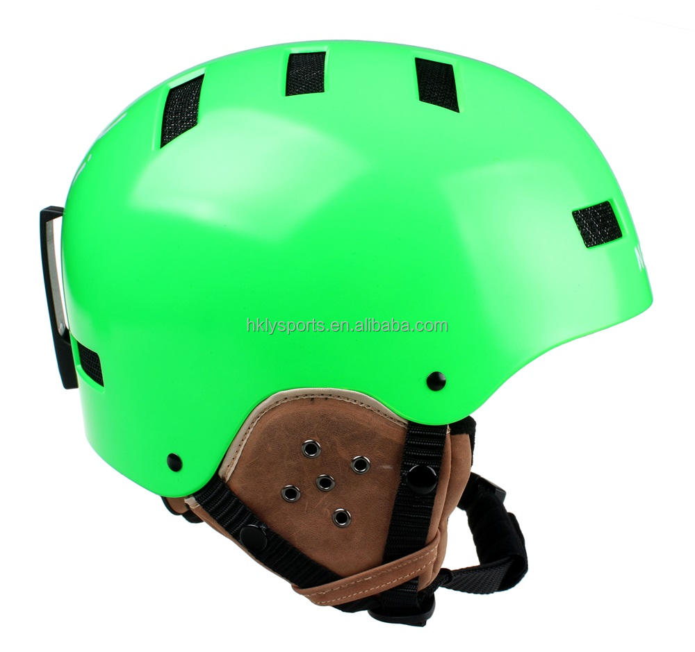 Skihelm aus Leder, ABS-Snowboardhelm, OEM-Helm