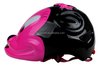 Hübscher individuell gestalteter rosa Tiermaus-Kinderfahrrad-Rollerhelm für Kinderfahrräder
