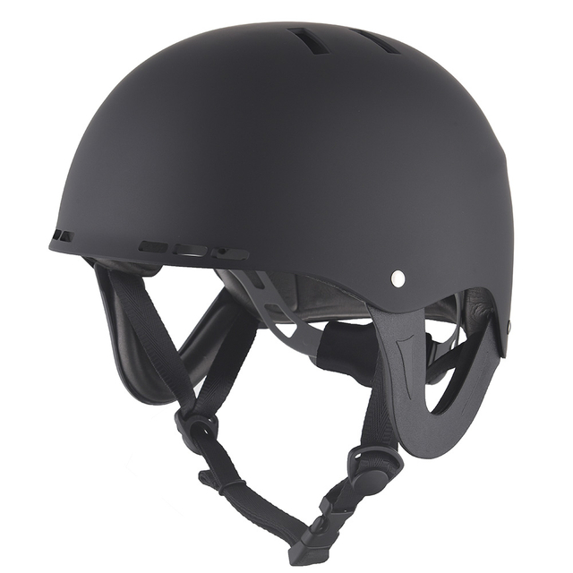 Zertifizierte mattschwarze Wassersport-Kajak-Rafting-Skihelme