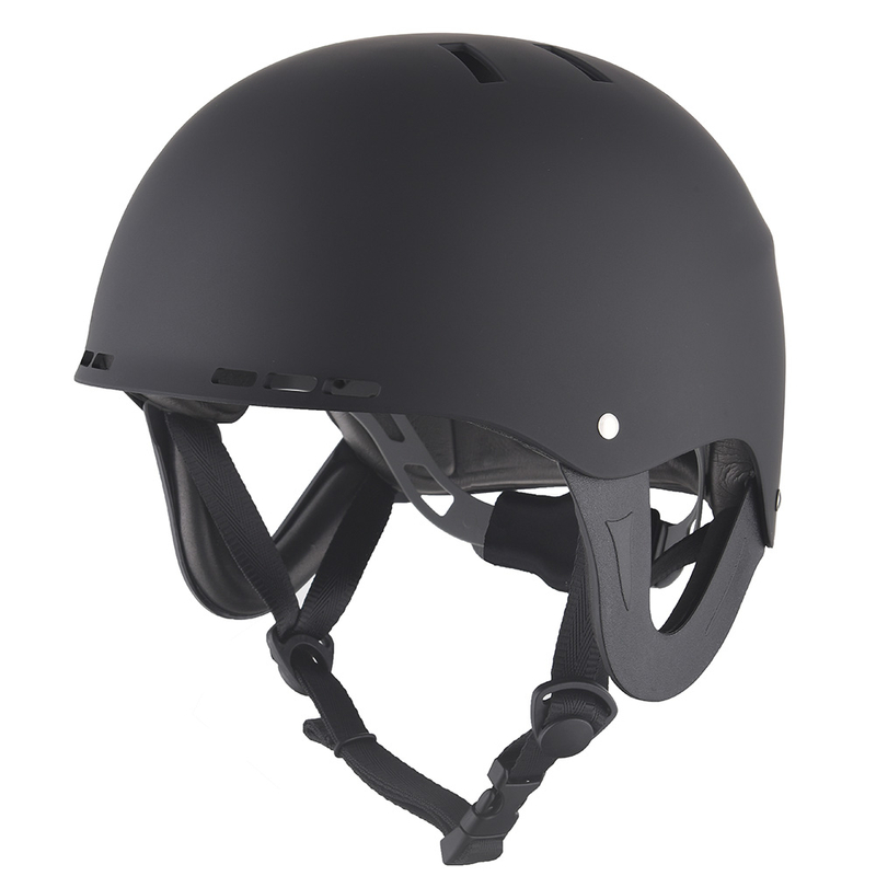 Zertifizierte mattschwarze Wassersport-Kajak-Rafting-Skihelme