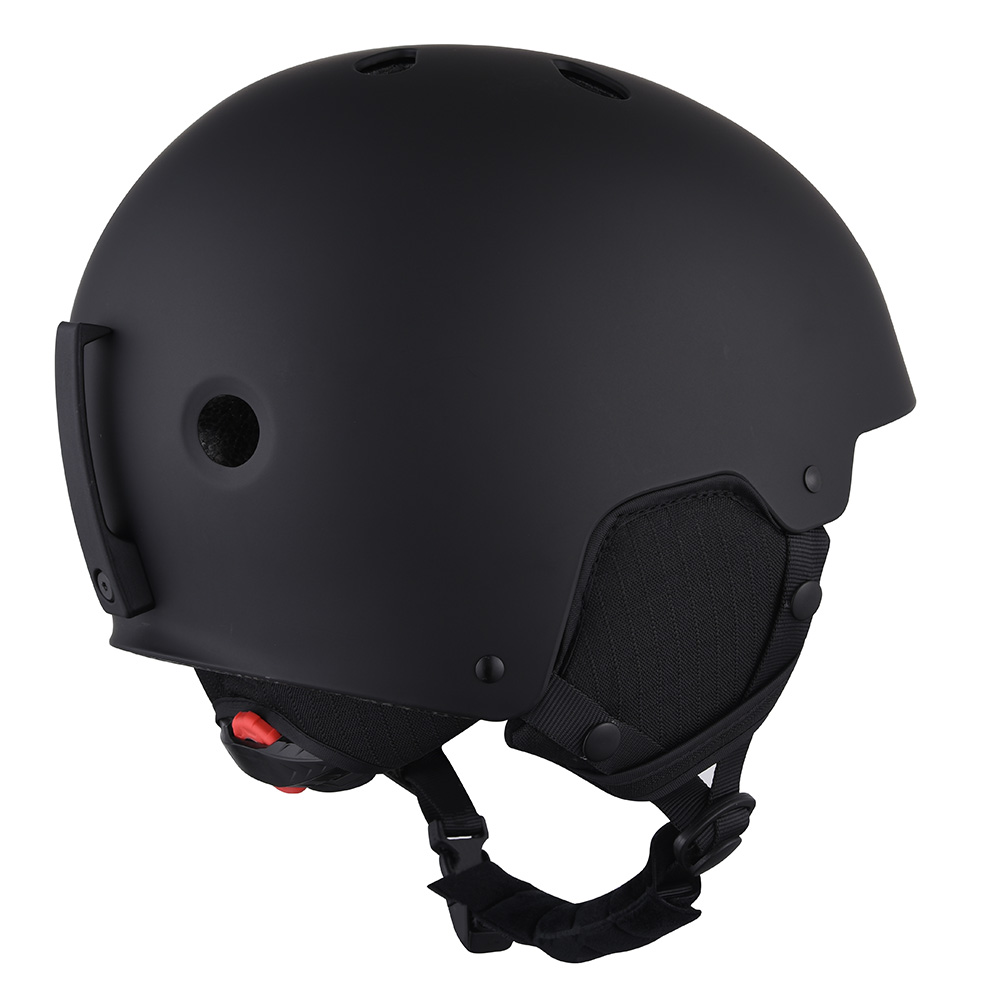 CE-Zertifizierung ABS-Shell-Schnee-Skihelm, schwarzer Helm-Ski