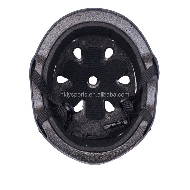 CE CPSC-zugelassene, maßgeschneiderte, mattschwarze Fahrrad-Skating-Schutzhelme aus ABS